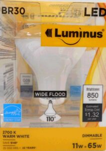 BR30 LED LIGHT BULB SOFT WHITE 11W