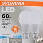 A19 LED BULB DAYLIGHT 8.5W 2 PACK