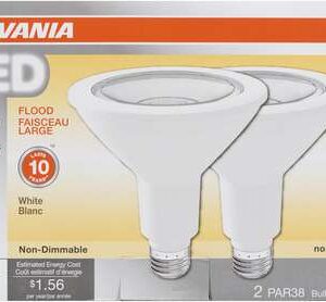 PAR38 LED BULB SOFT WHITE 13W 2 PK