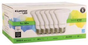 PAR20 LED BULB BRIGHT WHITE 7W 6 PK