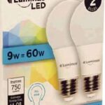 A19 LED LIGHT BULB DAYLIGHT 9W 2PK