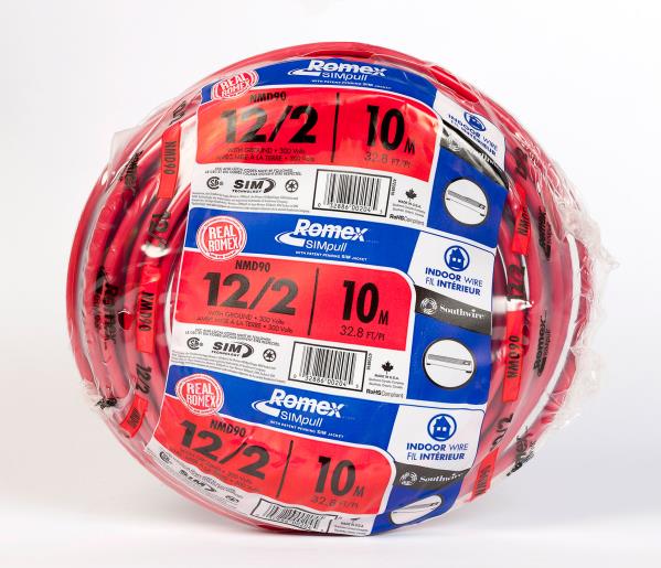 NMD90 BUILDING WIRE 12/2 10-M RED