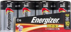 MAX ALKALINE BATTERY D 8 PACK