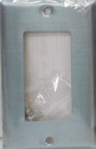 DECOR WALLPLATE 1 GANG STAINLESS