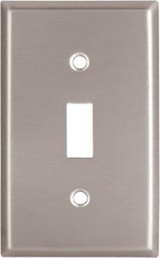 SWITCH PLATE 1 GANG STAINLESS STEEL