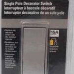 DESIGNER SINGLE POLE SWITCH SILVER