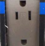 DUPLEX RECEPTACLE SILVER GRANITE