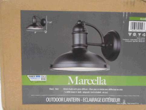 MARCELLA OUTDOOR DOWNLIGHT BLACK