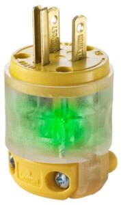 LIT GROUND PLUG MALE 15 AMP