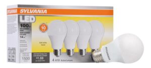A19 LED BULB SOFT WHITE 14W 4 PACK