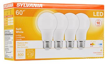 A19 LED BULB FROSTED 8.5W GU24 BASE