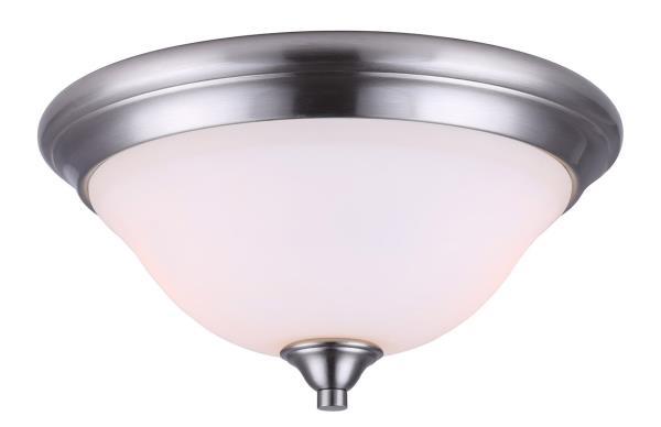 RUE FLUSH MOUNT LIGHT NICKEL