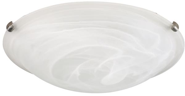 CLIP FLUSH MOUNT 3 BULB 16IN PEWTER