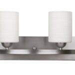 HAMPTON VANITY 2 LIGHT PEWTER