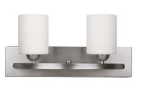 HAMPTON VANITY 2 LIGHT PEWTER