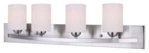 HAMPTON VANITY 4 LIGHT PEWTER