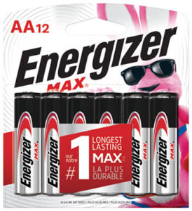MAX ALKALINE BATTERY AA 12 PACK