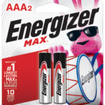 MAX ALKALINE BATTERY AAA 2 PACK