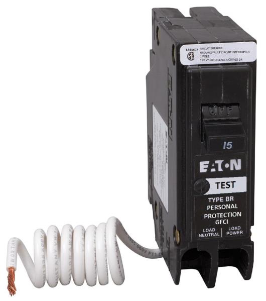 15A 1 POLE GFCI BREAKER TYPE BR