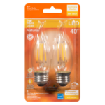B10 LED BULB SOFT WHITE 4W 2PK