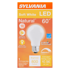 A19 LED BULB SOFT WHITE 8W