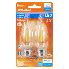 B10 LED BULB 4W DAY LIGHT 2PK
