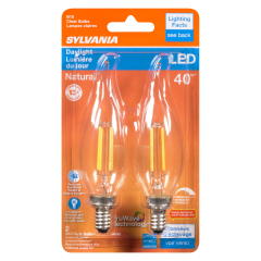 B10 LED BULB DAY LIGHT 4W 2PK