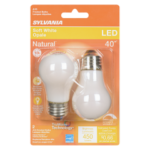A15 LED BULB SOFT WHITE 5.5W 2PK