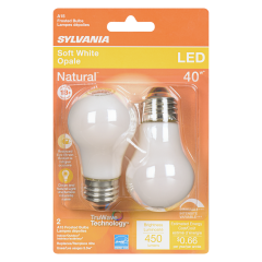 A15 LED BULB SOFT WHITE 5.5W 2PK