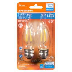 B10 LED BULB DAY LIGHT 5.5W 2PK