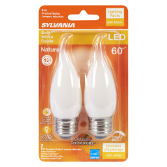 B10 LED BULB SOFT WHITE 5.5W 2PK