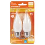 B10 LED BULB SOFT WHITE 5.5W 2PK