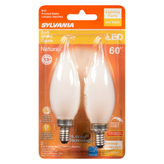 B10 LED BULB SOFT WHITE 5.5W 2PK