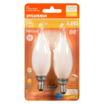 B10 LED BULB SOFT WHITE 5.5W 2PK