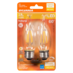 B10 LED BULB SOFT WHITE 5W 2PK