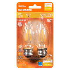 B10 LED BULB SOFT WHITE 5W 2PK