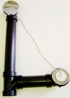 BATH WASTE OVERFLOW CHAIN AND PLUG