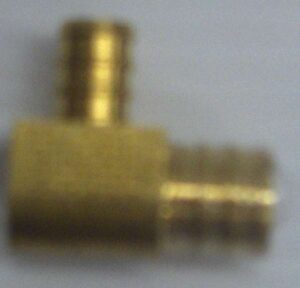 PEX BRASS ELBOW 90 DEGREE 3/4 X 1/2