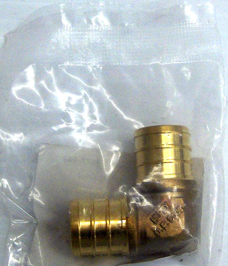 PEX BRASS ELBOW 90 DEGREE 3/4-IN