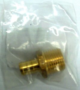 PEX BRASS ADAPTER BARB X MPT 1/2-IN