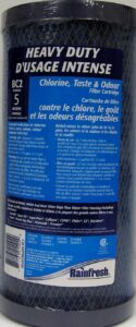 WATER FILTER CHLORINE REMOVAL 5-MIC