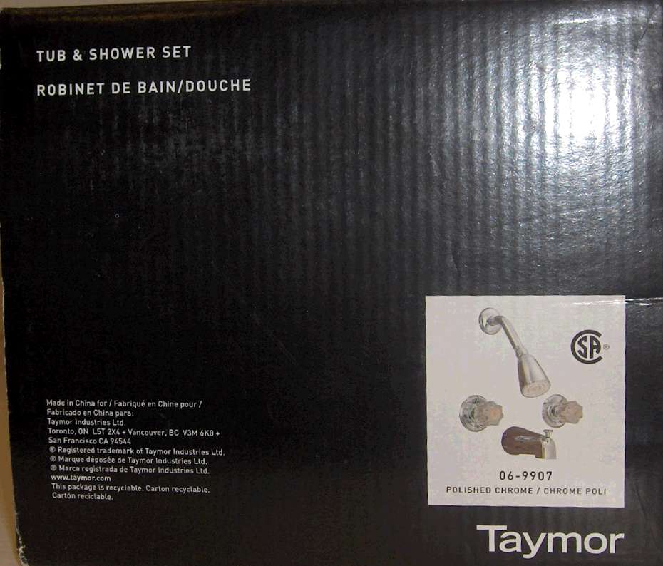 TUB/SHOWER FAUCET 2H SUNGLOW CHROME