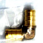 PEX BRASS ELBOW 90 DEGREE 1/2 25PK