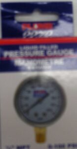 PRESSURE GAUGE DRY 1/4-IN 0-100PSI