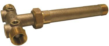 TANK TEE BRASS WITH MALE UNION 1-IN