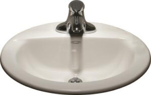 DROP IN SINK OVAL WHITE