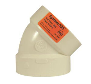 PVC GAS SYSTEM 636 ELBOW 45 DEG 2IN