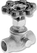 STOP VALVE SOLDER WITH DRAIN 1/2-IN