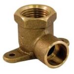 BRASS ELBOW 90 DEG DROP EAR 1/2-IN