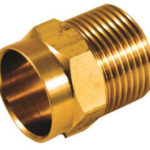 CAST BRASS ADAPTER MALE 1/2-IN